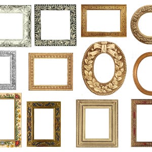 Frames & Images Ephemera: Vintage Junk Journal Embellishments (Digital Download)