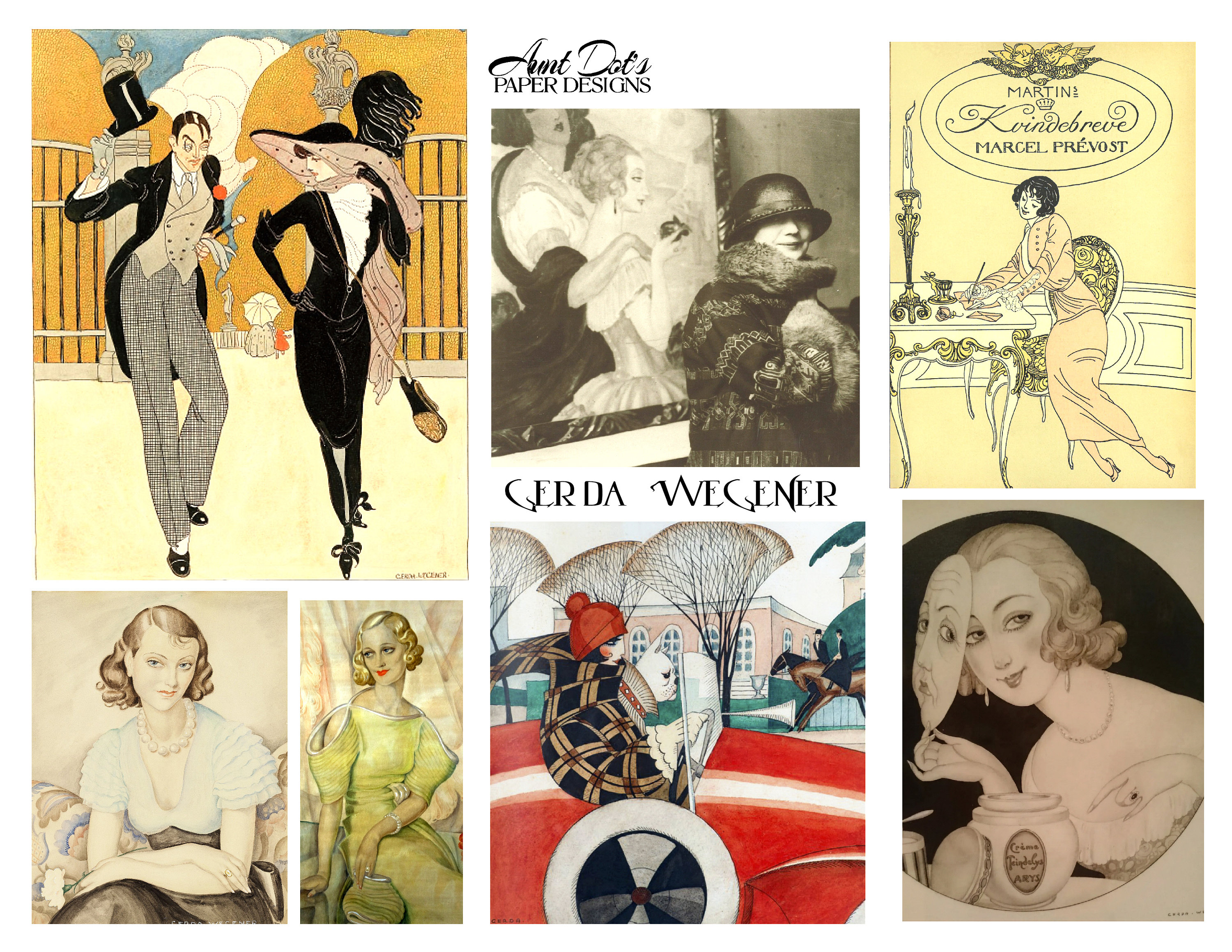Golden Age Women Illustrators: Digital Collage Images (10 Pages
