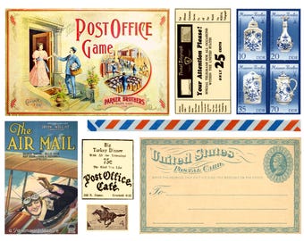 Postal Ephemera: Vintage Images for Junk Journal and Paper Projects (Digital Download)