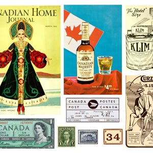 Destination : Canada 10 pages d'images vintage pour des journaux indésirables, des journaux, des créations de cartes, des projets artistiques et plus encore