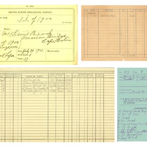 Cartes d'identité vintage, factures, reçus : 10 pages d'éphémères pour journaux indésirables, carnets, fabrication de cartes, projets artistiques et plus image 8