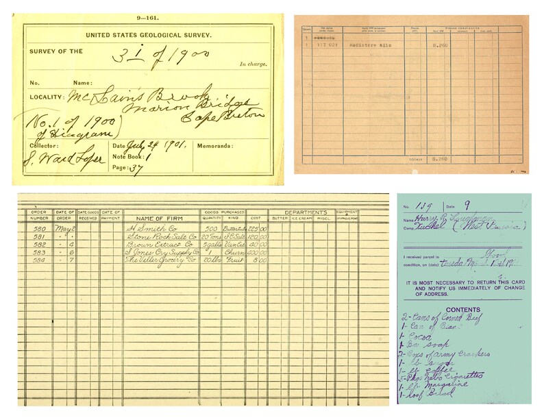 Cartes d'identité vintage, factures, reçus : 10 pages d'éphémères pour journaux indésirables, carnets, fabrication de cartes, projets artistiques et plus image 8