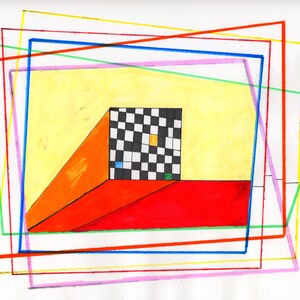 Abstract art, colorful line artwork, hand drawn artwork, art therapy, marker art on sketch pad, geometric artwork, original artwork by me