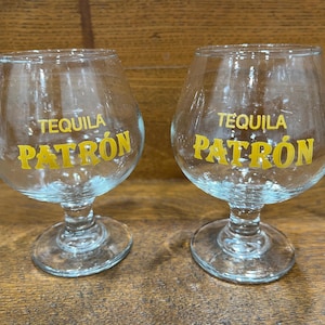 Set of Patron Tequila Glasses