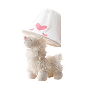 Table lamp | Kids lamp | Handmade lamp | Alpaca Table Lamp | White plush lamp |  Cozy lamp | Kids gift | Creative gift