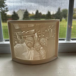 Custom Curved Lithophane picture
