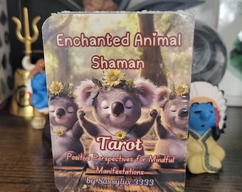 Enchanted Animal Shaman Tarot | Spirit Animal Tarot Deck | Shamanic Tarot Cards for Manifestation, Mindfulness & Spiritual Guidance