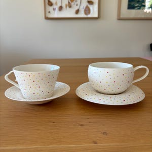 Candy Choko/Round Coffee Cup Set - Handcrafted Ceramic Craft