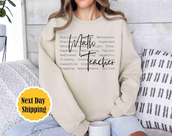Math Teacher Sweatshirt, Appreciation Gift, Unisex Sweater