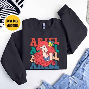 Ariel Disney Princess Sweatshirt, Princess Hoodie ,Ariel Disney Princess Sweatshirt, Ariel Est.1989 Sweatshirt, Disney World Sweatshirt