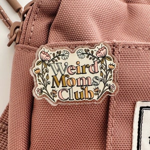 Weird Moms Club Pin Weird Mom Pin Cool Moms Club Social Anxiety Antisocial Club