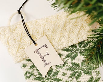 Personalized Wooden Gift Tag, Stocking Tag