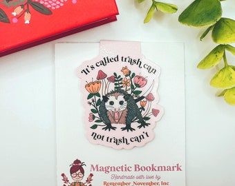 Possum Magnetic Bookmark, Handmade Bookmark