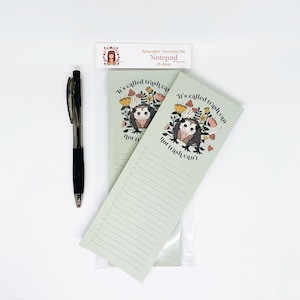Possum Notepad, Opossum, Funny Opossum art, To do list, grocery list pad
