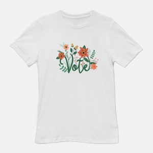 Vote T-shirt Vote Shirt Election Day Shirt Vote Tee Vote Shirt Voting Shirt White