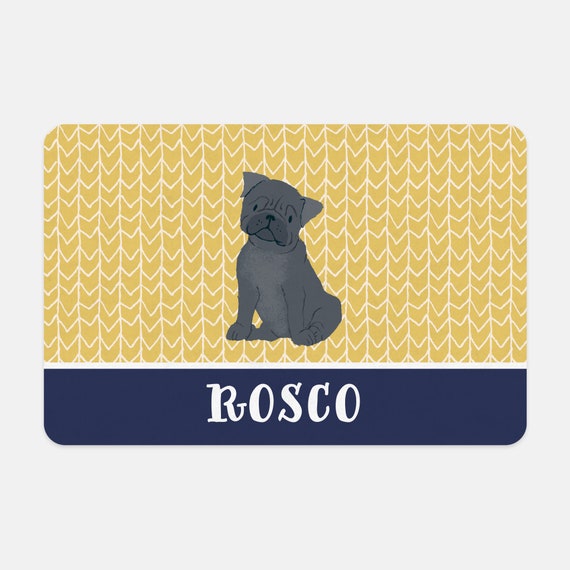 Pet Mat Decorative Dog Bowl Mat Personalized Placemat For Dogs Etsy