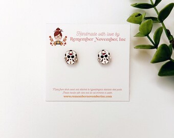Halloween Mask Earring Studs