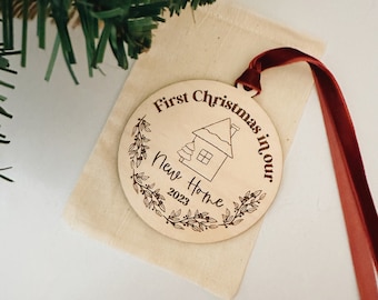 First home ornament, First Christmas in our new home ornament, new house ornament, moving ornament, housewarming, first Christmas ornament