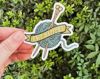 Knitting Sticker