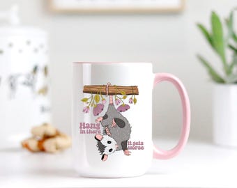 Funny Possum Coffee Mug: Social Anxiety Gift