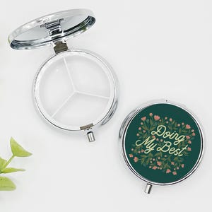 Cute Pill Box, Pill Case, Fully Pill Holder, Pill Organizer, Anxiety, Depression, Mental Health Awareness, Funny Pill Case
