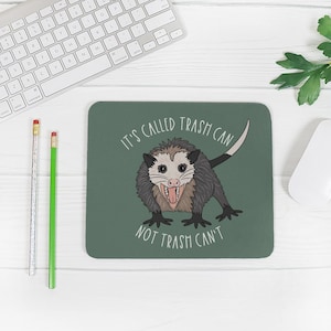 Possum Mouse Pad, Possum Pun, Cute Mouse Pads, Opossum