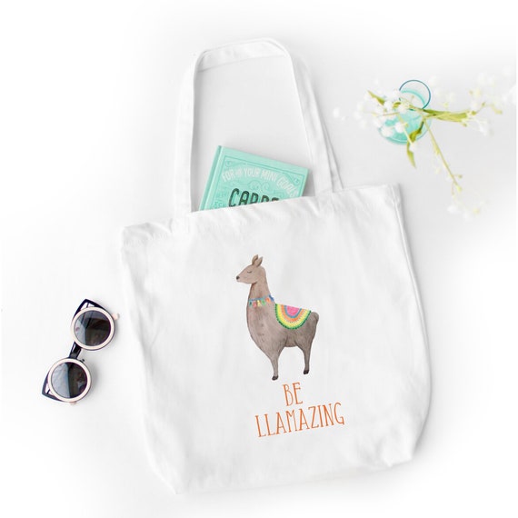 llama beach bag
