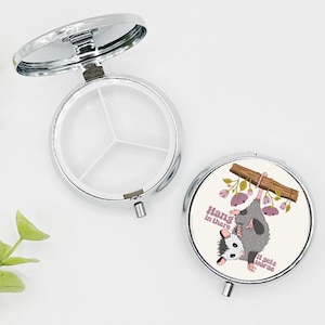 Possum Pill Box, Cute Pill Case, Fully Pill Holder, Pill Organizer, Anxiety, Depression, Mental Health Awareness, Funny Pill Case