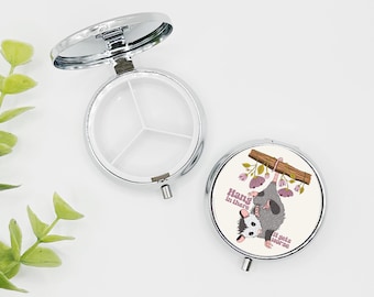 Possum Pill Box, Cute Pill Case, Funny Pill Holder, Pill Organizer, Anxiety, Depression, Mental Health, Funny Pill Case, stocking stuffer
