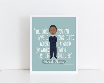 YOUNG BARACK OBAMA Glossy Poster Picture Photo Print Banner - Etsy