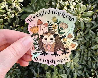 Holographic Opossum Sticker - Waterproof Vinyl