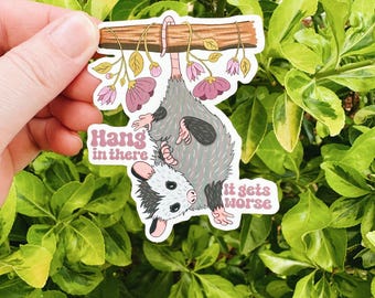 Possum Sticker - Waterproof Vinyl Opossum Decal