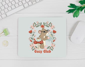Book Mouse Pad: Cozy Cottage Desk Art