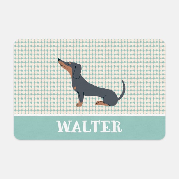 Pet Mat Decorative Dog Bowl Mat Personalized Placemat For Dogs Etsy