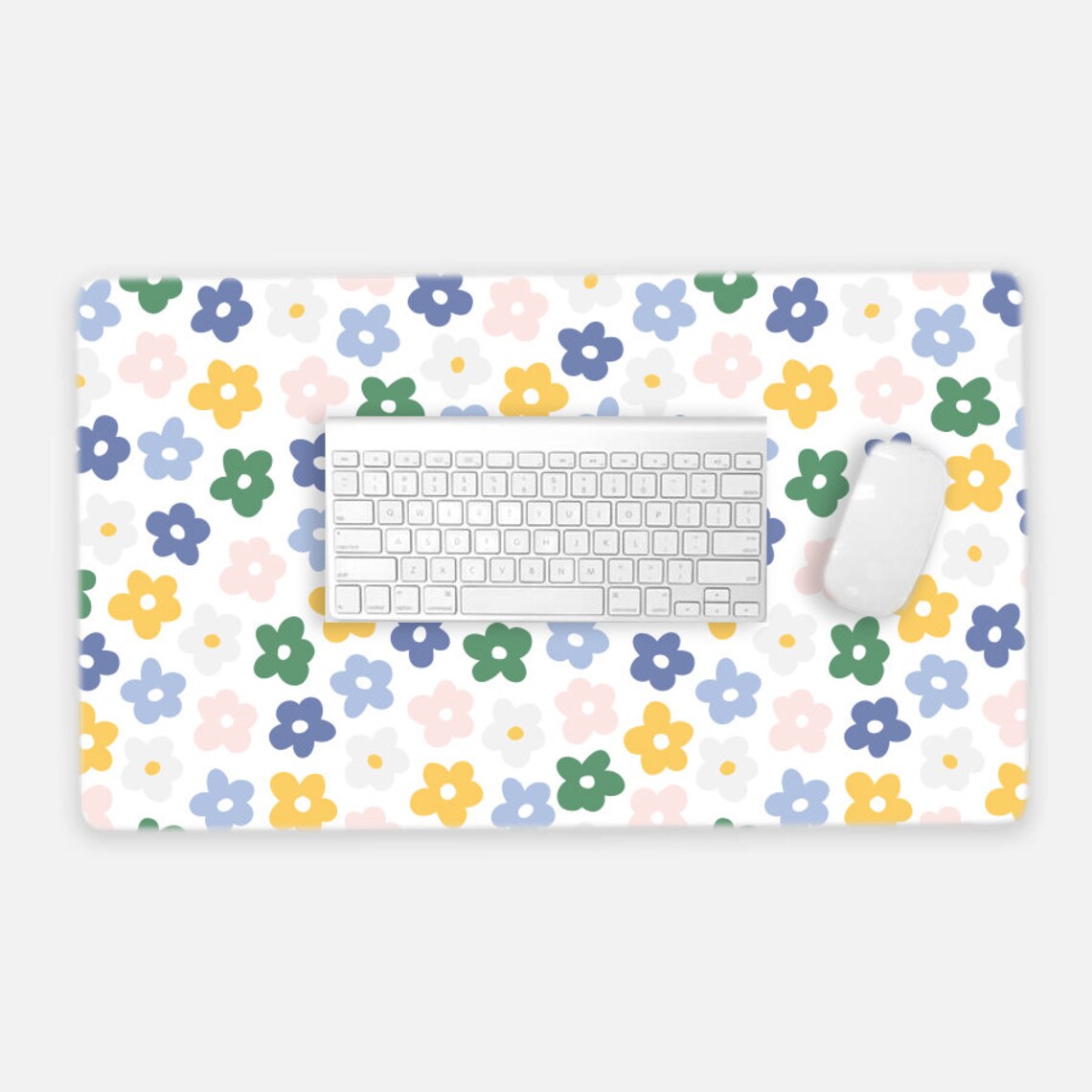 Vintage Flower Desk Mat Computer Desk Mat Large Decorative Etsy Nederland