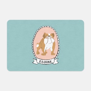 Pet Mat Decorative Dog Bowl Mat Personalized Placemat for Dogs Pet Food Mat Dog Gift Custom Pet Mat Dog Gifts Dog Custom Dog Mat