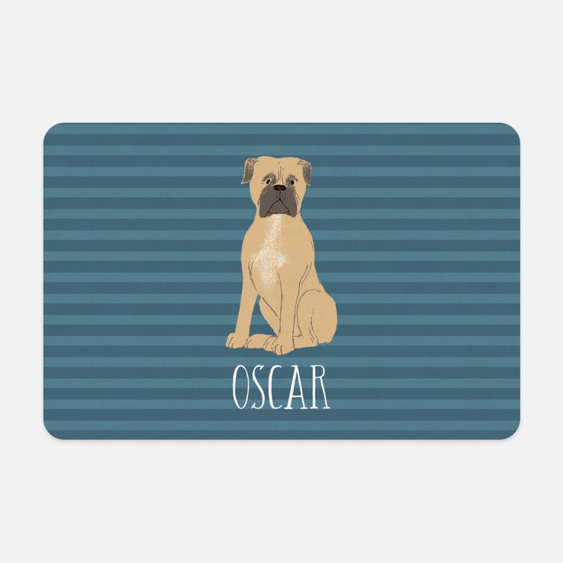 Pet Mat Decorative Dog Bowl Mat Personalized Placemat for Dogs Pet Food Mat Dog Gift Custom Pet Mat Dog Gifts Dog Custom Dog Mat