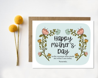 Funny Floral Mother's Day Card