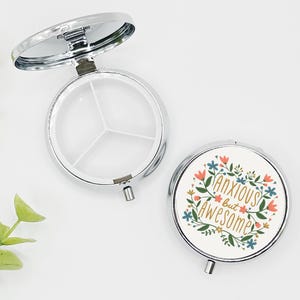 Cute Pill Box, Pill Case, Fully Pill Holder, Pill Organizer, Anxiety, Depression, Mental Health Awareness, Funny Pill Case