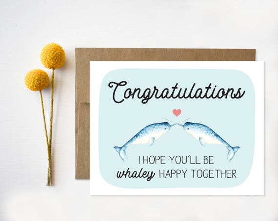 Wedding Congratulations Card Funny Wedding Card | Etsy