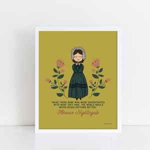 Florence Nightingale Art Print- Frame NOT included