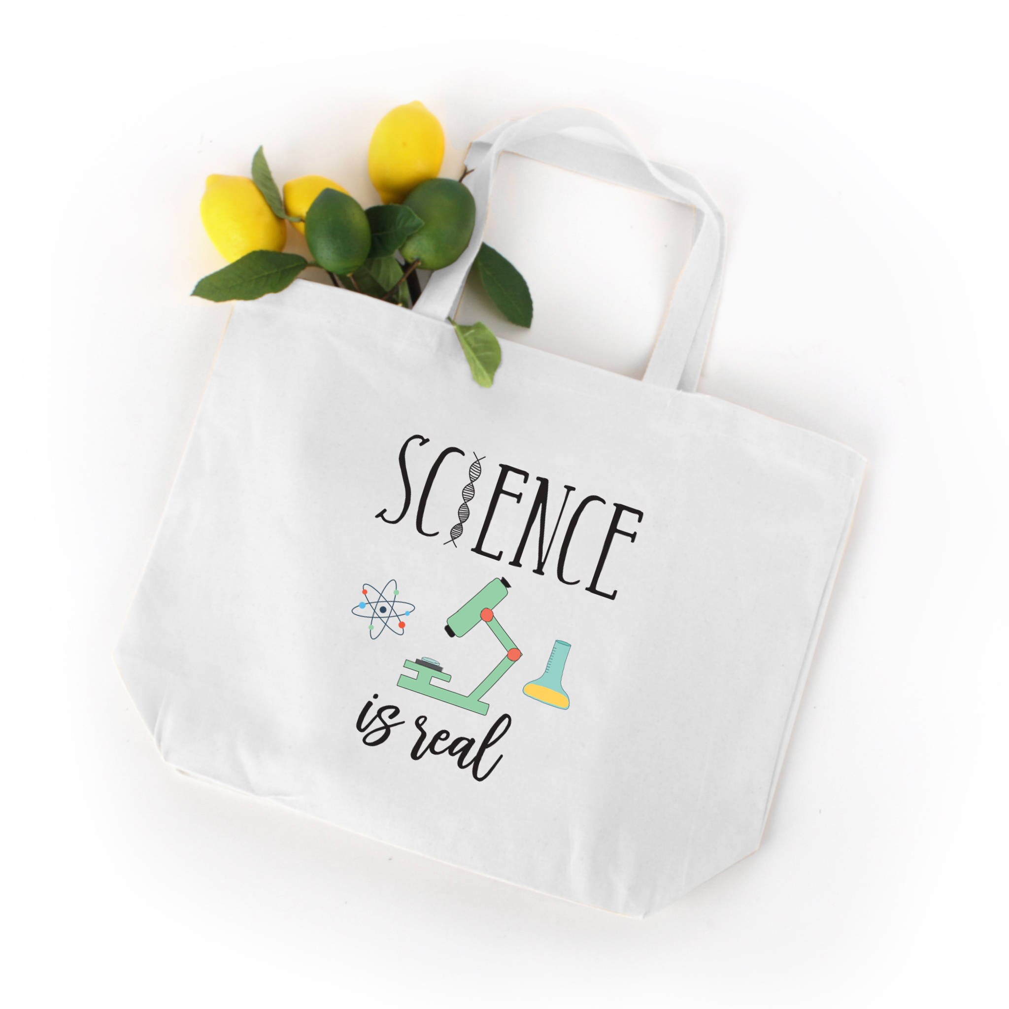 Science is Real Tote Science Tote Bag Science Matters Etsy