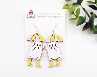 Cute Ghost Earrings, Halloween Earrings