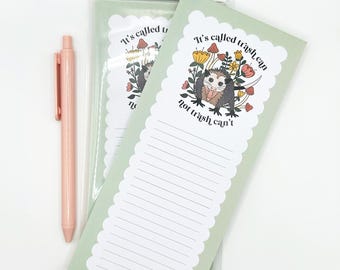 Funny Opossum Notepad: To-Do & Grocery List Pad