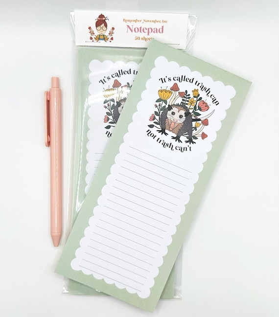 Funny Opossum Notepad: To-Do & Grocery List Pad