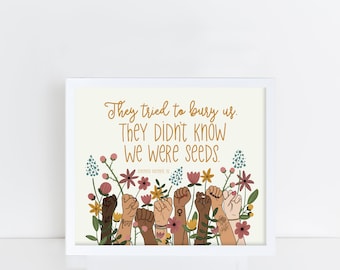 Feminist Art Print: Empowering Office Decor- Frame NOT included