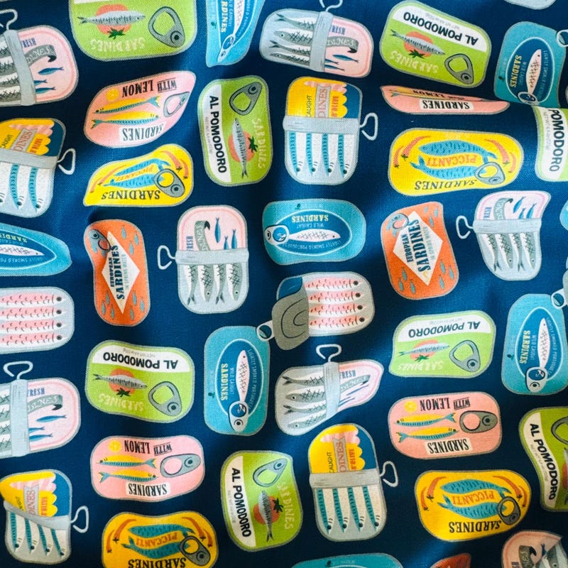 Sardine Pattern Fabric - Etsy