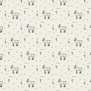 Day Trip Collection, Grazing Goats by Art Gallery Fabrics, Cotton Quilt Fabric