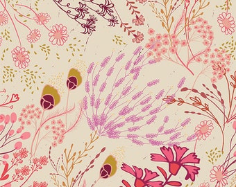 Art Gallery Fabric La Vie en Rose, Meadow One Choose your cut, Cotton Quilting Fabric