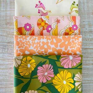 Curated Bundle, 5 Half Yard Cuts, Flower Bloom Collection Art Gallery Fabric image 2